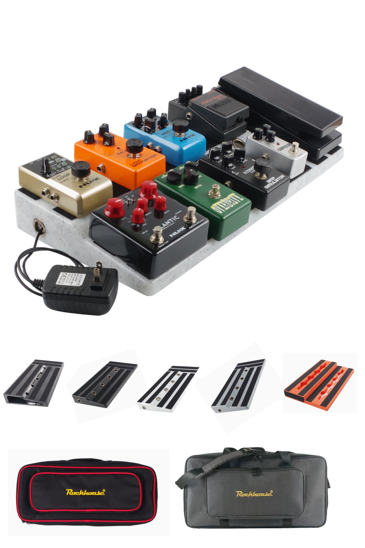 Innovative Track Board for Single Effects Pedals - Hidden Power, Lightweight, Durable