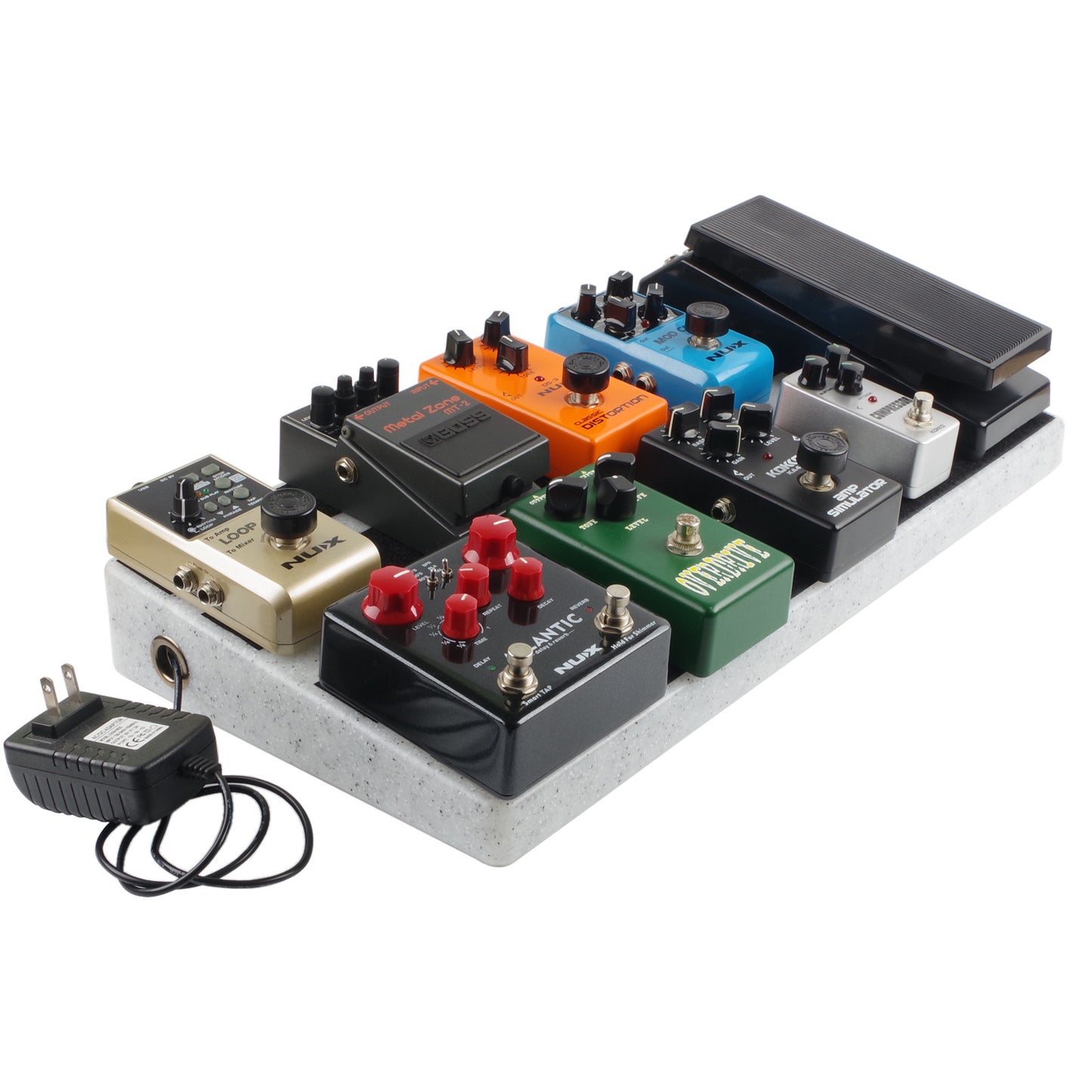 Innovative Track Board for Single Effects Pedals - Hidden Power, Lightweight, Durable