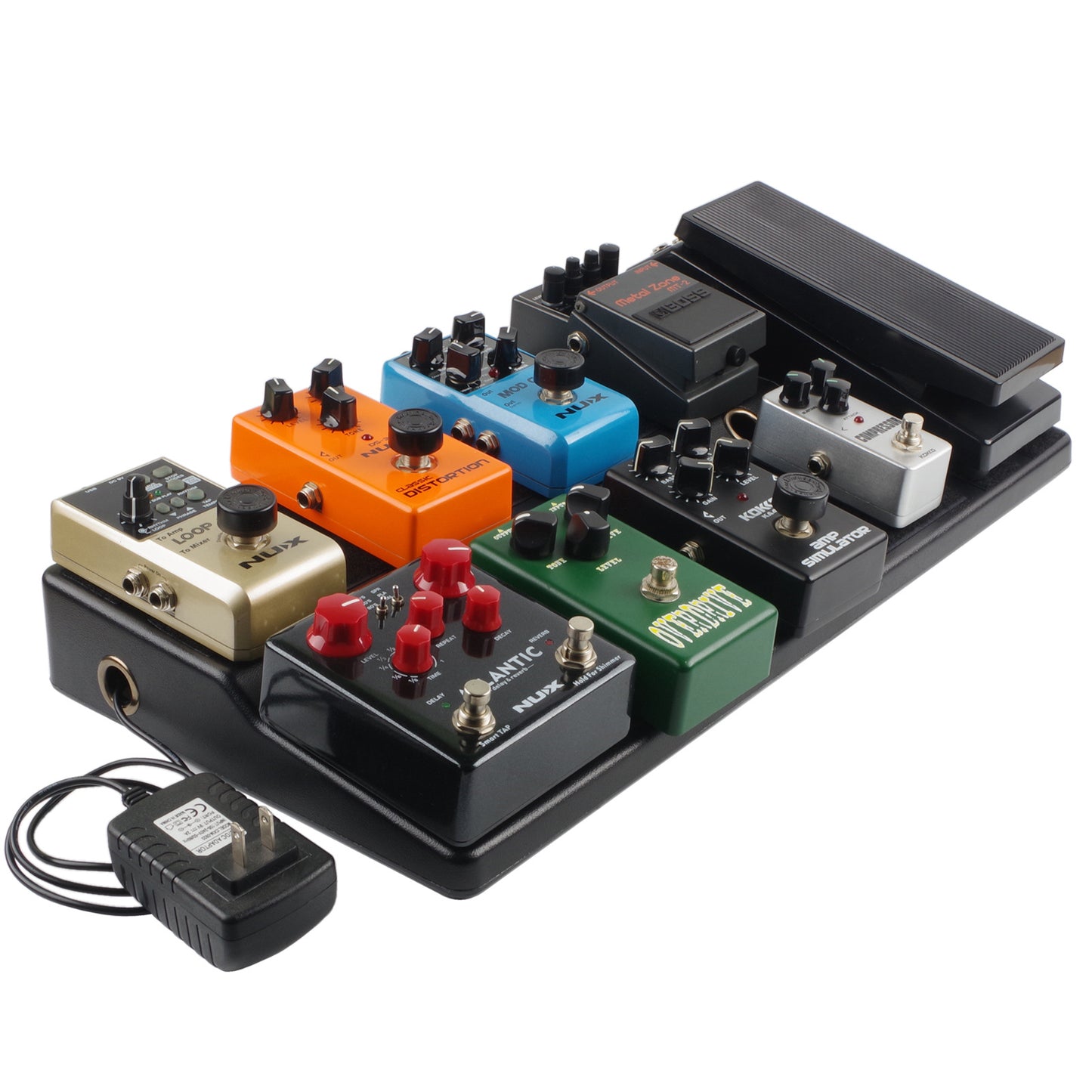 Innovative Track Board for Single Effects Pedals - Hidden Power, Lightweight, Durable
